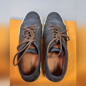 Lacoste Men's Black and Brown Casual Shoes